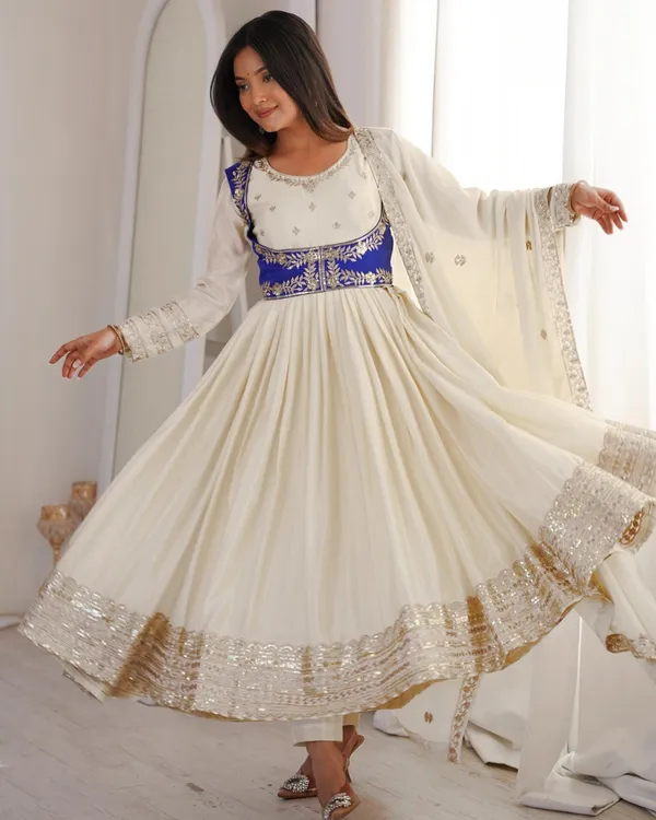 Ivory_Royal_Blue_Waist_Koti_Embroidered_Chinon_Flared_Suit