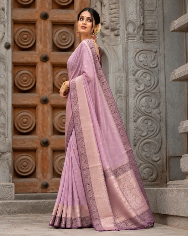 Lilac_Violet_Lichi_Silk_Saree_Default_Title