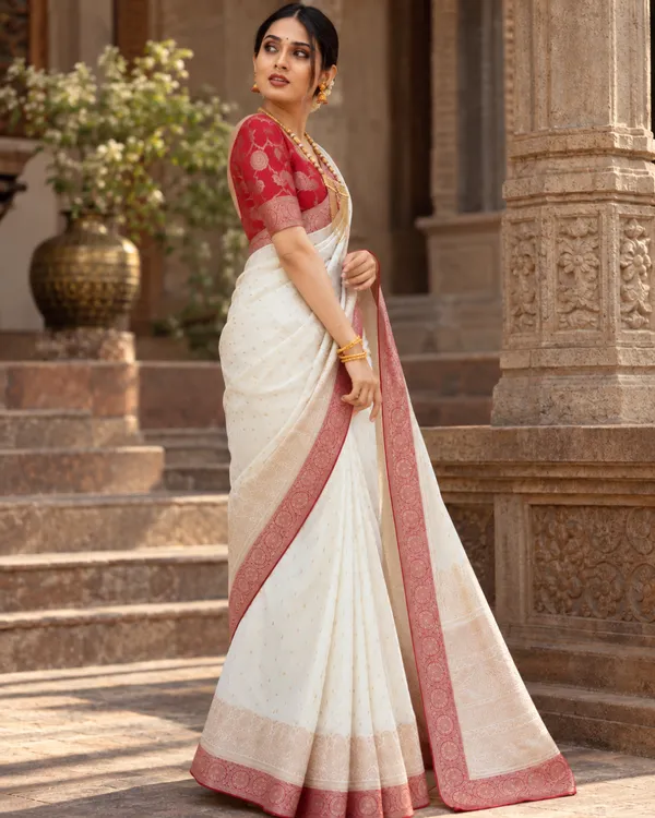 Ivory_Wine_Lichi_Silk_Saree_Default_Title