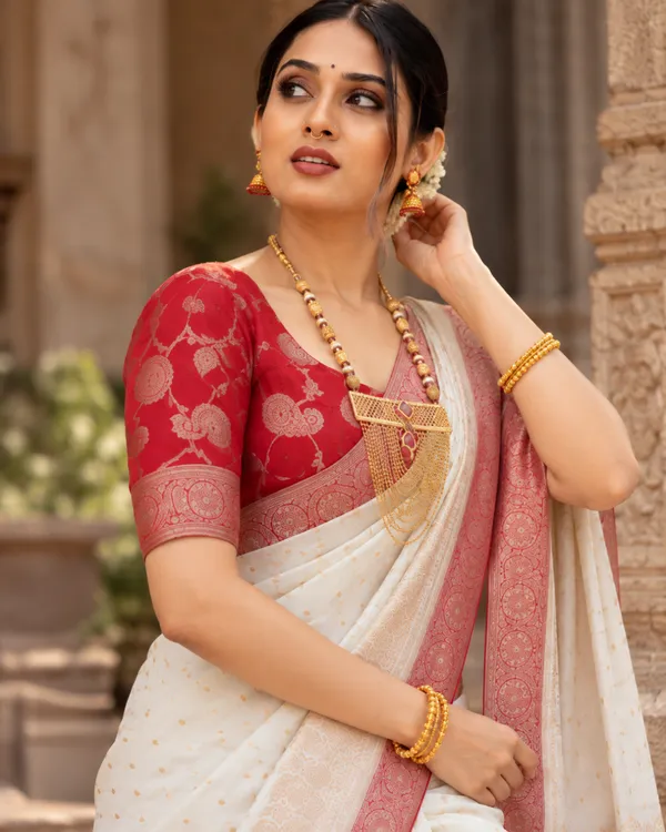 Ivory_Wine_Lichi_Silk_Saree_Default_Title