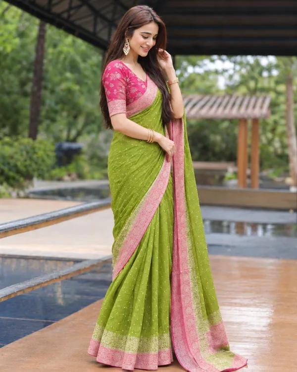Olive_Magenta_Lichi_Silk_Saree_Default_Title