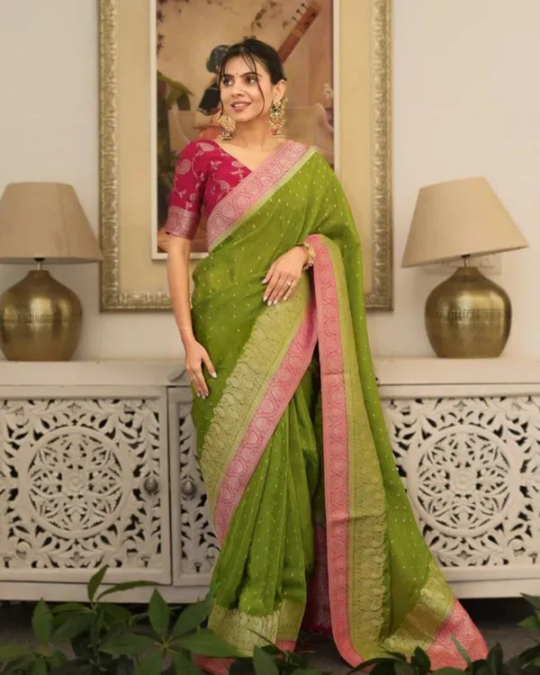 Olive_Magenta_Lichi_Silk_Saree_Default_Title