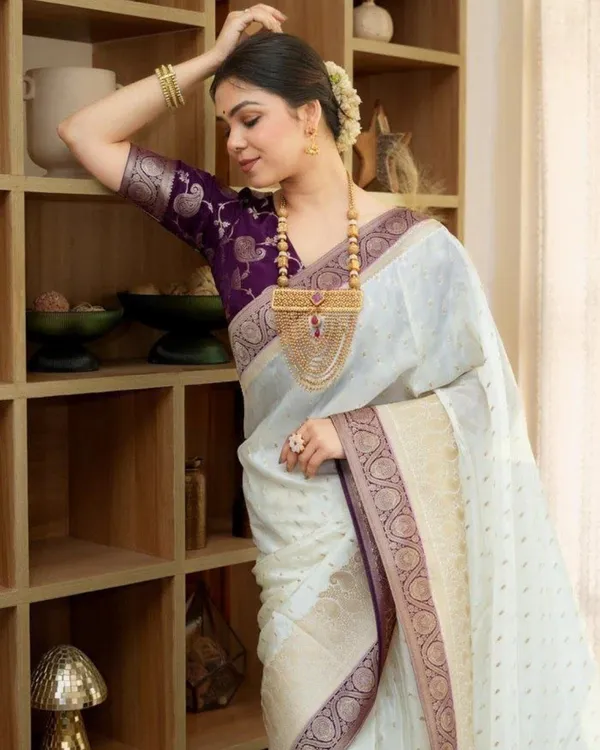 Sage_Plum_Lichi_Silk_Saree_Default_Title