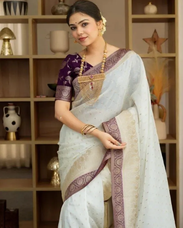 Sage_Plum_Lichi_Silk_Saree_Default_Title