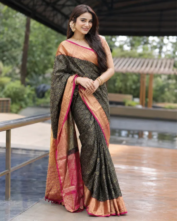 Black_Copper_Lichi_Silk_Saree_Default_Title