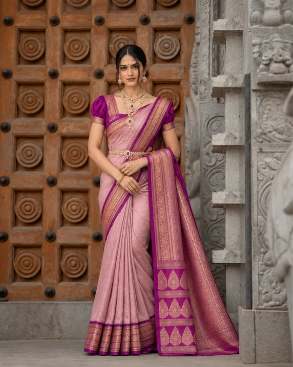 Mauve_Violet_Lichi_Silk_Saree_Default_Title