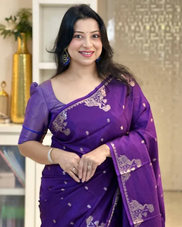 Purple_Elephant_Motif_Silk_Saree_Default_Title