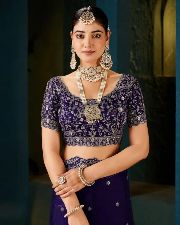 Royal_Violet_Embroidered_Fandy_Saree_Default_Title