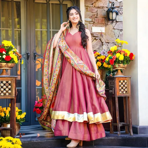 Festive_Wear_Pink_Flowy_Anarkali_Suit_With_Printed_Dupatta