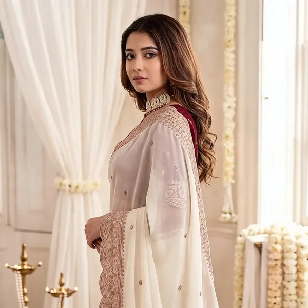 White_Fab-Star_Georgette_Saree_with_Elegant_Embroidery