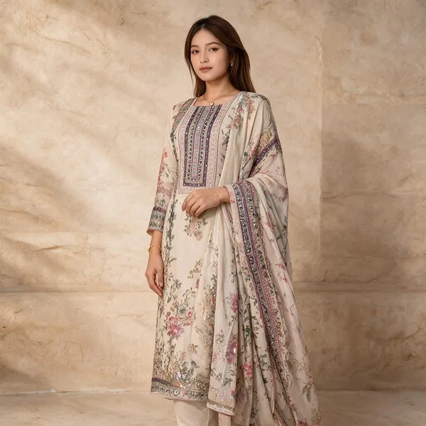 Lilac_Pure_Silk_Handwork_Suit_Set_with_Mirror_Work,_Dupatta_&_Pants