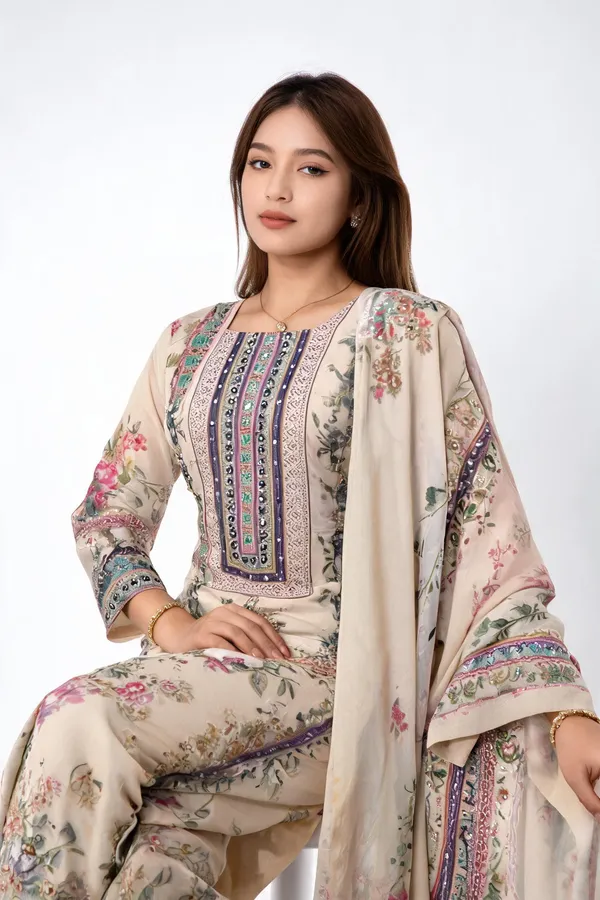 Lilac_Pure_Silk_Handwork_Suit_Set_with_Mirror_Work,_Dupatta_&_Pants