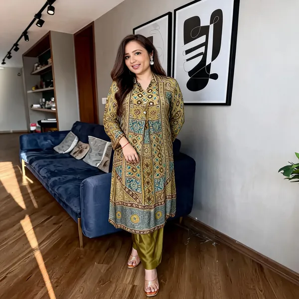 Mustard_Ajrakh_Printed_Pure_Natural_Crepe_Cord_Set_with_Mirror_Work_&_Palazzo