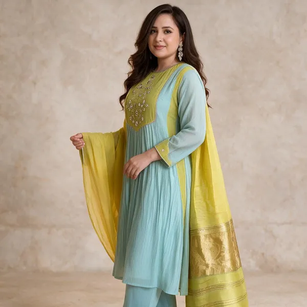 Pure_Mul_Chanderi_Suit_Set_with_Banarasi_Lagadi_Dupatta_&_Handwork