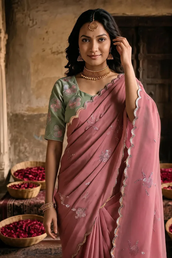 Women's_Dusty_Rose_Pink_Georgette_Embroidered_Saree_with_Sage_Green_Designer_Blouse_|_Floral_Sequin_Work_Wedding_&_Party_Wear_Saree