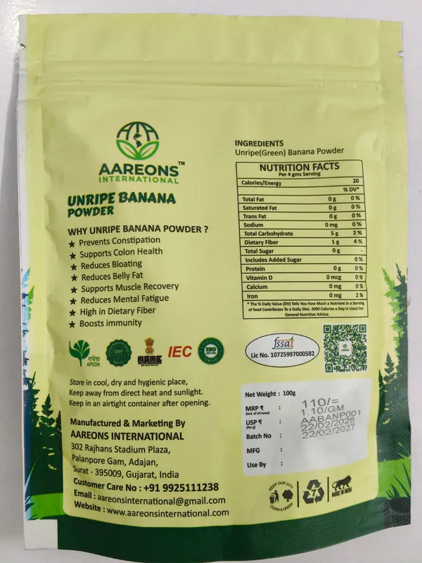 Golden_Lotus_Unripe_Banana_Fruit_Powder_100G_Pack_Of_2
