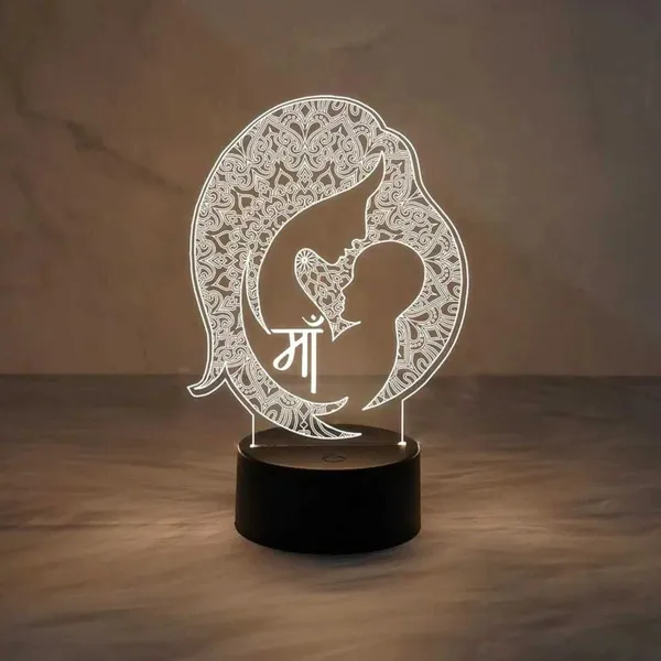 Tokens_N_Tales_Maa_Mother_and_Child_LED_Illusion_Table_Lamp_|_Gift_for_Mom