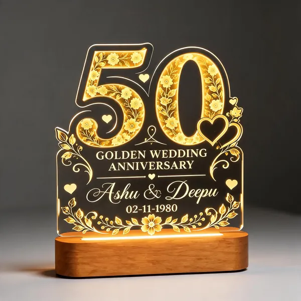 Acrylic_Golden_Wedding_Anniversary_LED_Plaque