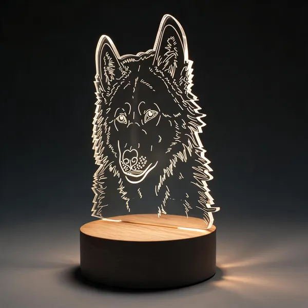 Acrylic_Wolf_Illustration_Print_LED_Table_Lamp