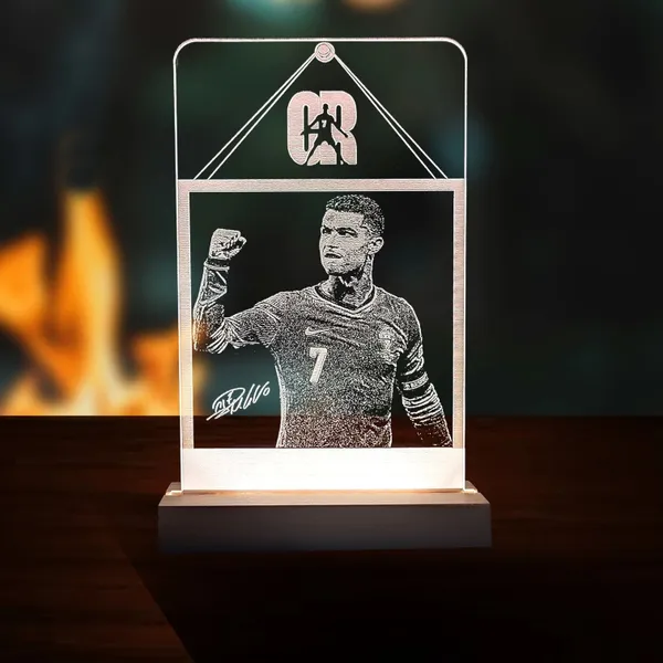 Tokens_N_Tales_Acrylic_Football-themed_Ronaldo_Photo_Frame_|_Gift_for_Football_Fan