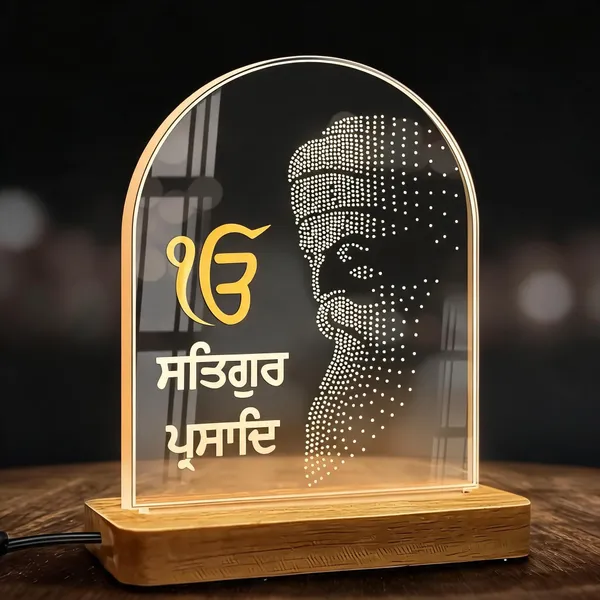 Acrylic_&_Wood_Punjabi_Portrait_LED_Table_Lamp