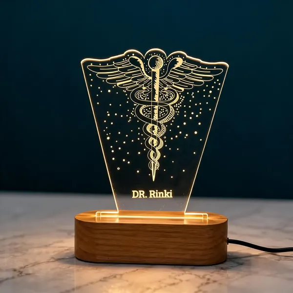 Acrylic_Medical_Caduceus_Personalized_LED_Table_Lamp
