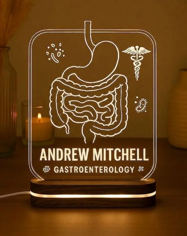 Tokens_N_Tales_Acrylic_Gastroenterology_LED_Desk_Lamp_|_Gift_for_Doctor