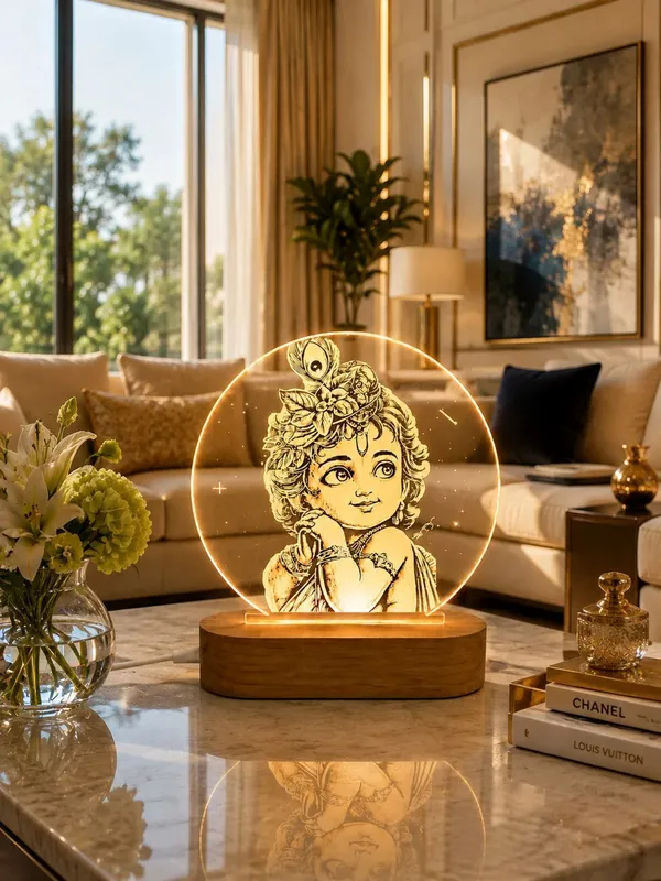 Tokens_N_Tales_Acrylic_Krishna_LED_Lamp