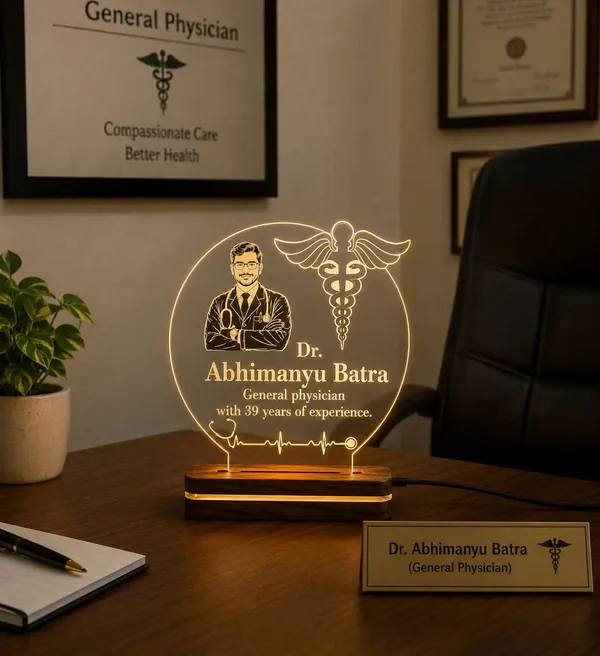 Acrylic_Personalized_Doctor_LED_Tabletop_Decor