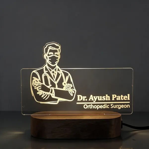Acrylic_&_Wood_Orthopedic_Surgeon_LED_Name_Plate