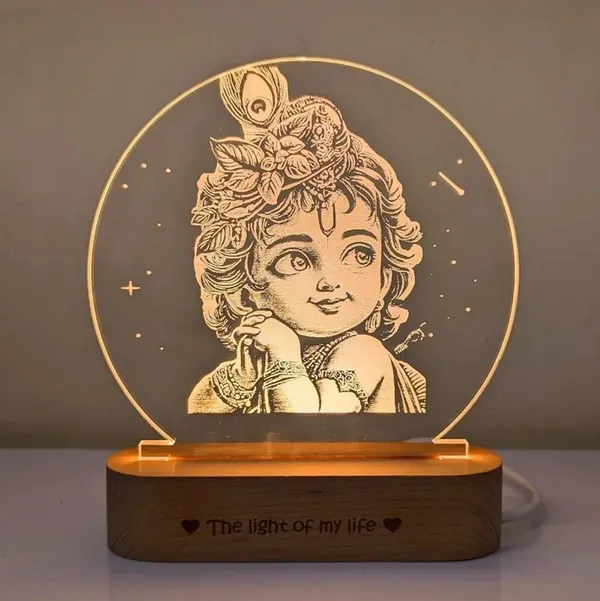 Tokens_N_Tales_Wooden_Krishna_Engraved_Decorative_LED_Lamp