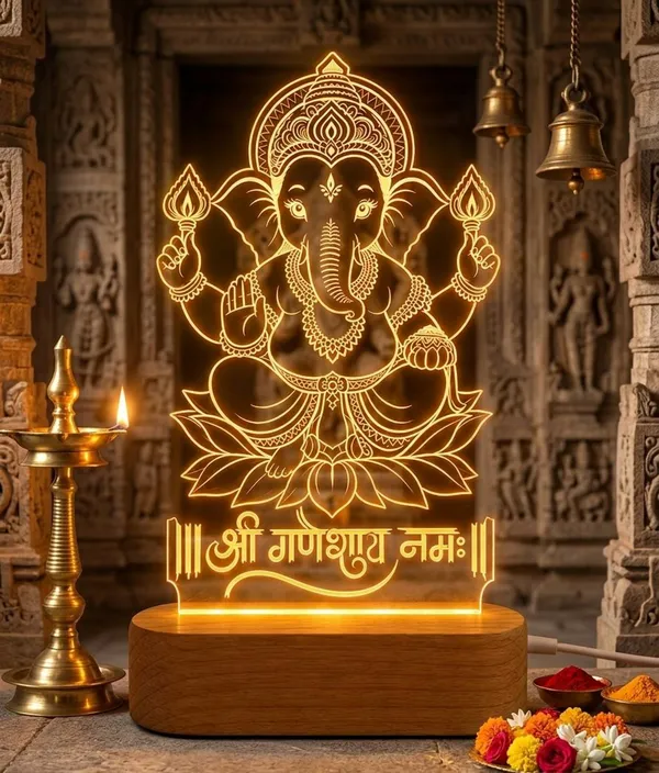 Acrylic_Ganesh_Religious_LED_Table_Lamp