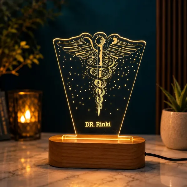 Acrylic_Medical_Caduceus_Personalized_LED_Table_Lamp
