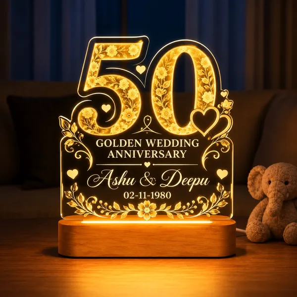 Acrylic_Golden_Wedding_Anniversary_LED_Plaque