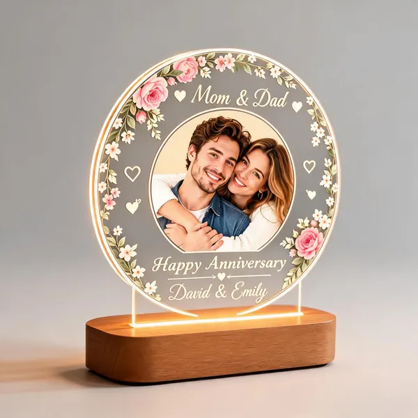 Acrylic_Floral_Personalized_LED_Photo_Frame_With_Wooden_Base