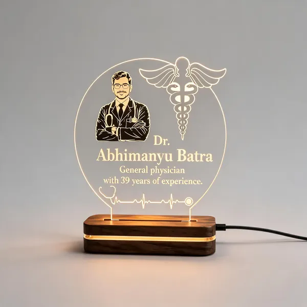 Acrylic_Personalized_Doctor_LED_Tabletop_Decor