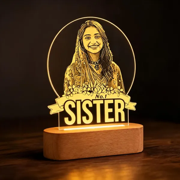 Acrylic_Sister_Theme_Illuminated_LED_Table_Lamp_With_Wooden_Base