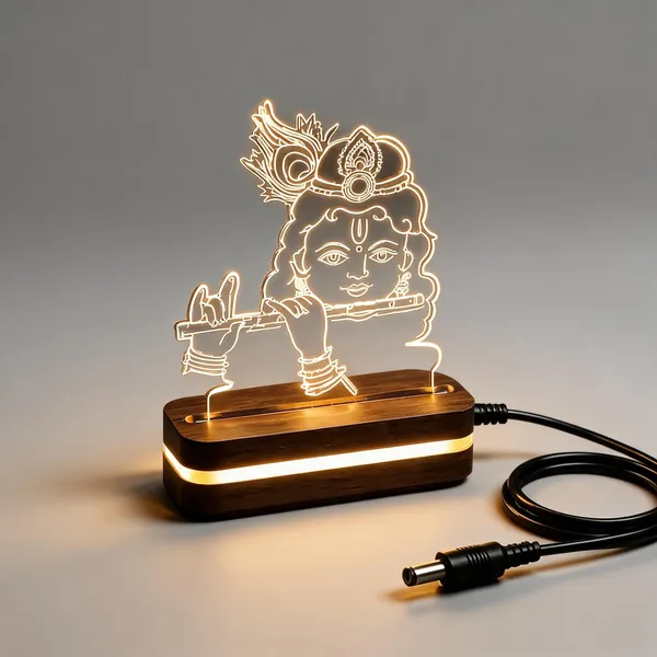 Acrylic_Wooden_Base_Krishna_LED_Table_Lamp
