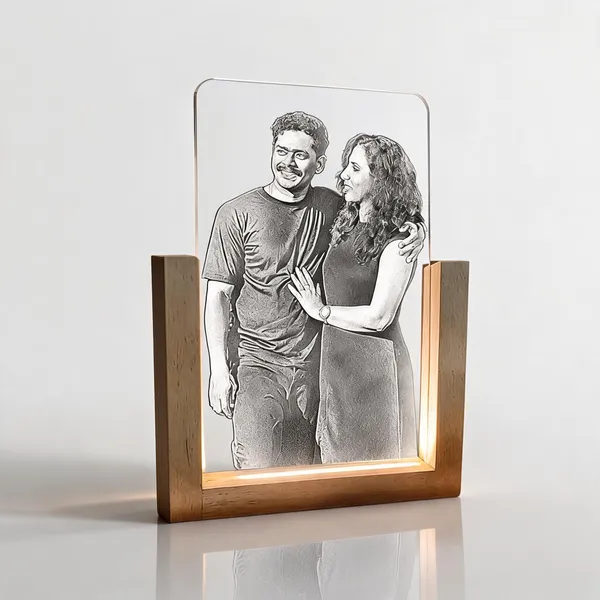 Acrylic_&_Wood_Couple_Romantic_Photo_Frame