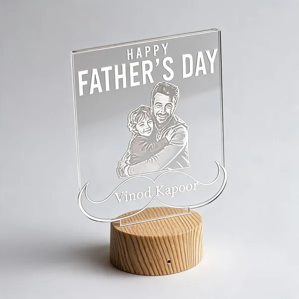 Acrylic_Wooden_Base_Father'S_Day_Personalized_LED_Table_Lamp