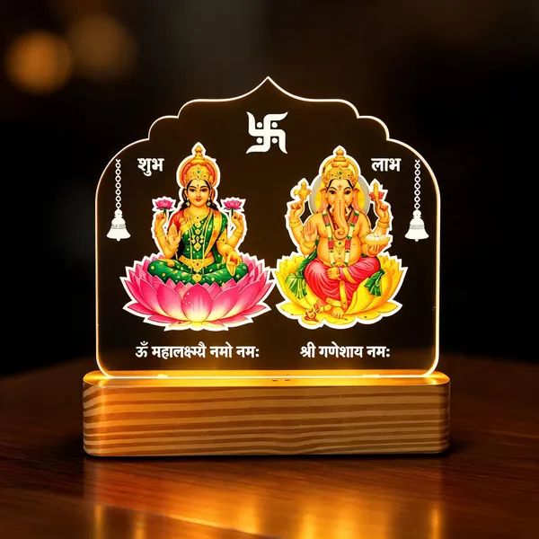 Acrylic_Religious_Lakshmi_Ganesh_LED_Tabletop_Decor