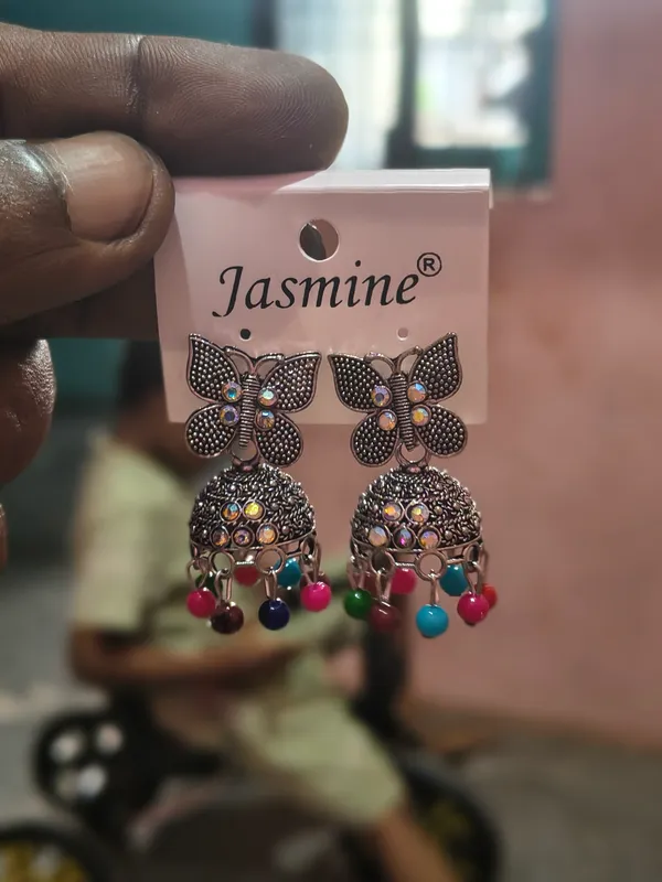 Silver-Tone_Butterfly_Jhumka_Earrings_for_Women