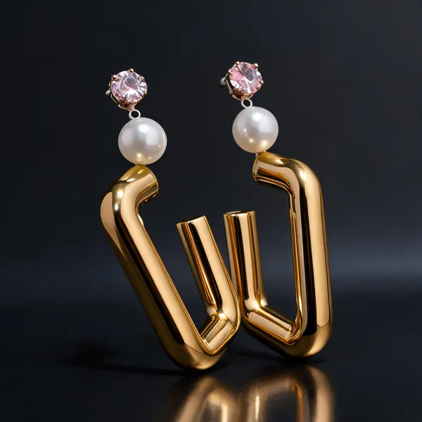 Gold_Tone_Pearl_Geometric_Drop_Earrings_for_Women