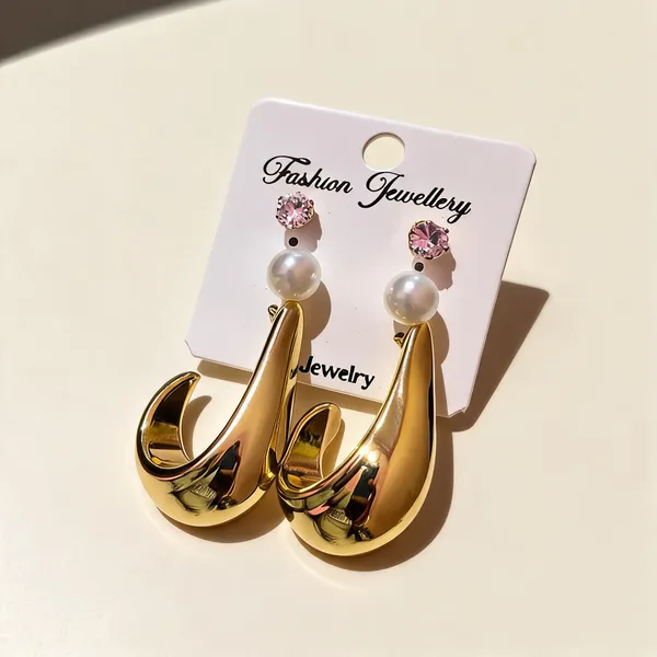 Gold_Tone_Pearl_Drop_Earrings_for_Women