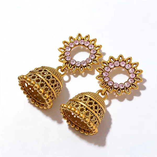 Gold_Tone_Floral_Stone_Jhumka_Earrings_for_Women