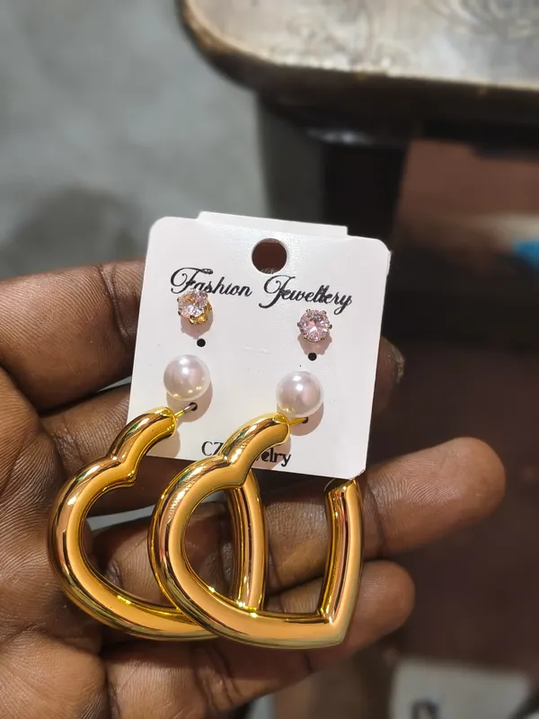 Gold_Tone_Pearl_Accent_Hoop_Earrings_for_Women