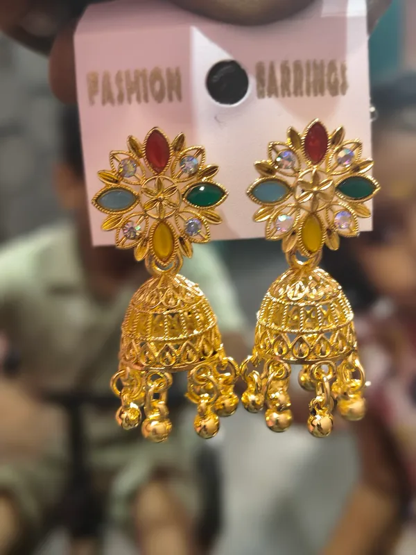 Gold_Tone_Multicolour_Stone_Jhumka_Earrings_for_Women