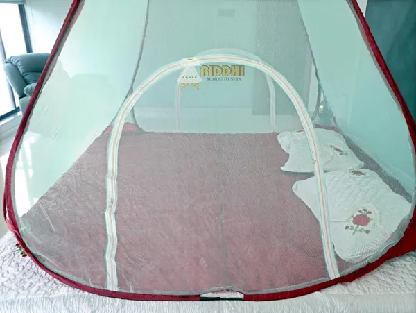 Mesh_Pop_Up_Double_Bed_Mosquito_Net_Green