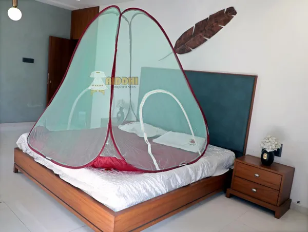 Mesh_Pop_Up_Double_Bed_Mosquito_Net_Green