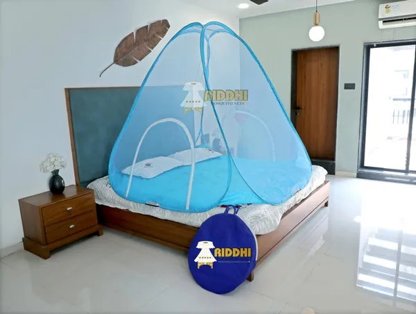 Mesh_Pop_Up_Double_Bed_Mosquito_Net_Blue